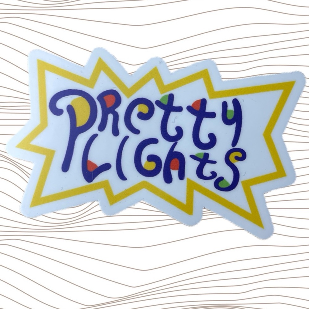 Pretty lights sticker